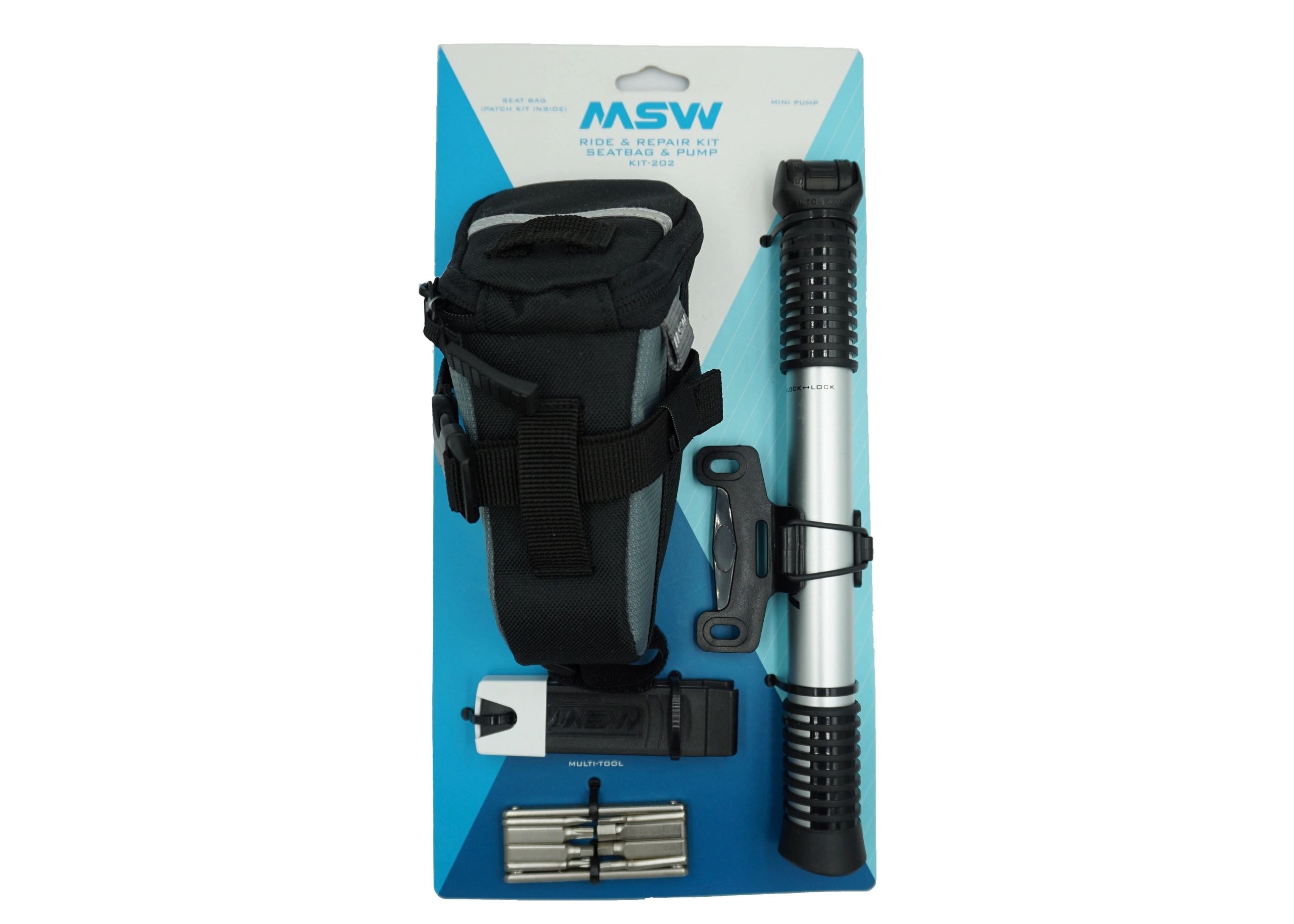 MSW Ride And Repair Kit With Seatbag And Airlift Mini Pump